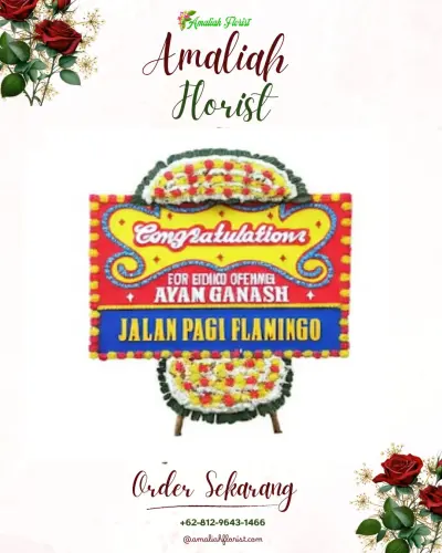 Bunga Papan Congratulation di Gumelem